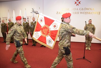 Pożegnanie żołnierzy Oddziału Specjalnego Żandarmerii Wojskowej w Warszawie